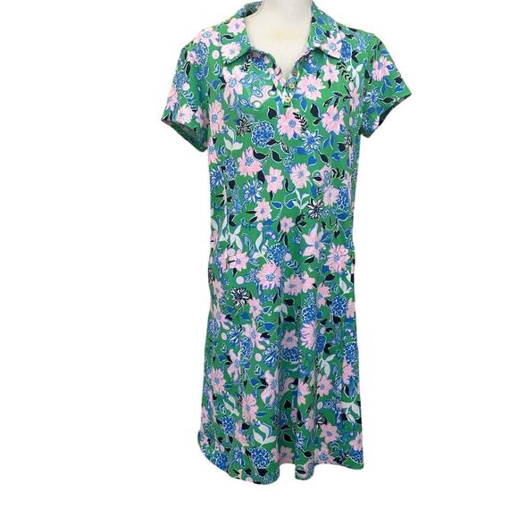 Lilly Pulitzer Luxletic Frida Scallop dress, SPF 50, coastal, vacation, colorful - Picture 1 of 6